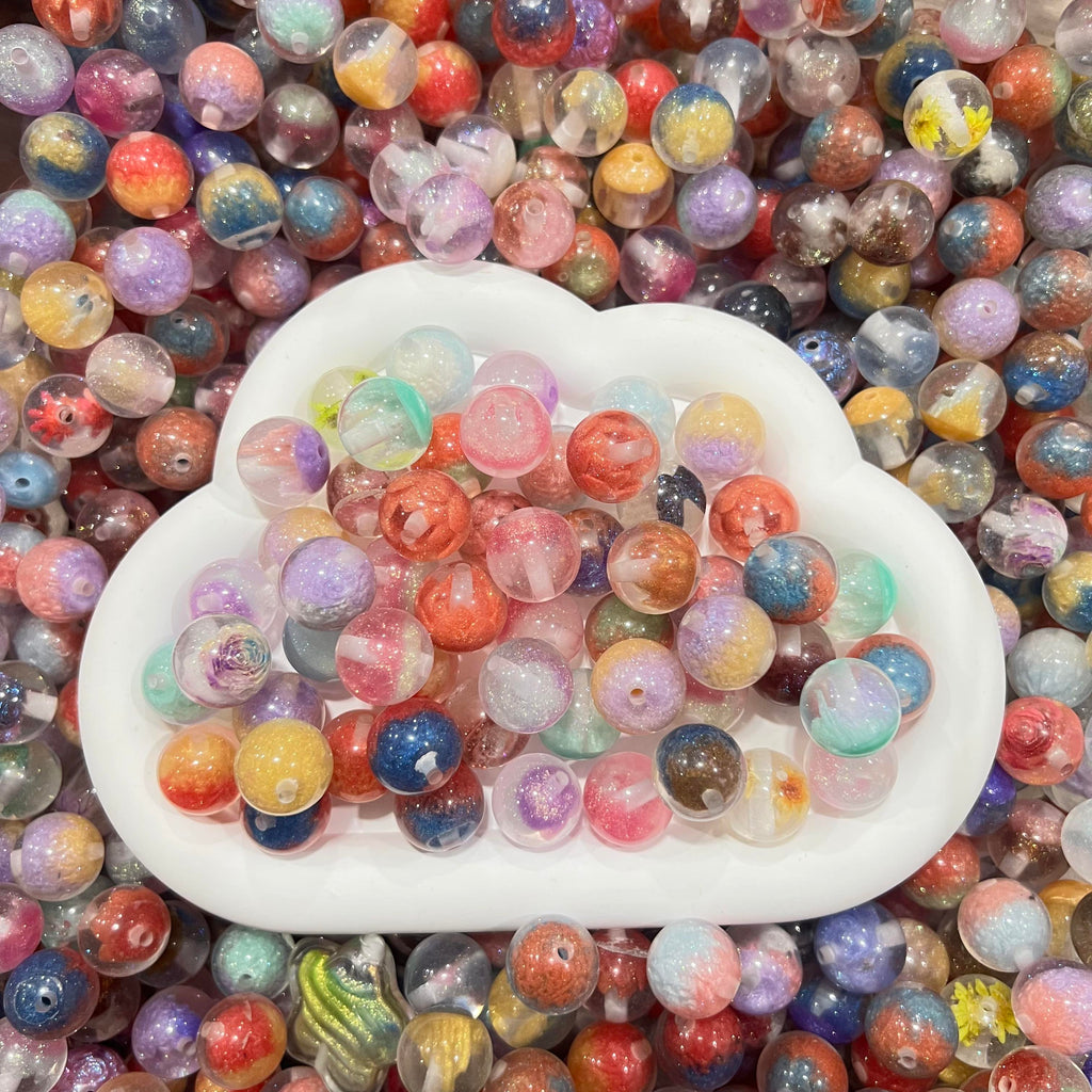 Resin beads, heavy-duty bead mix, available for on-site selection, DIY bead mixing