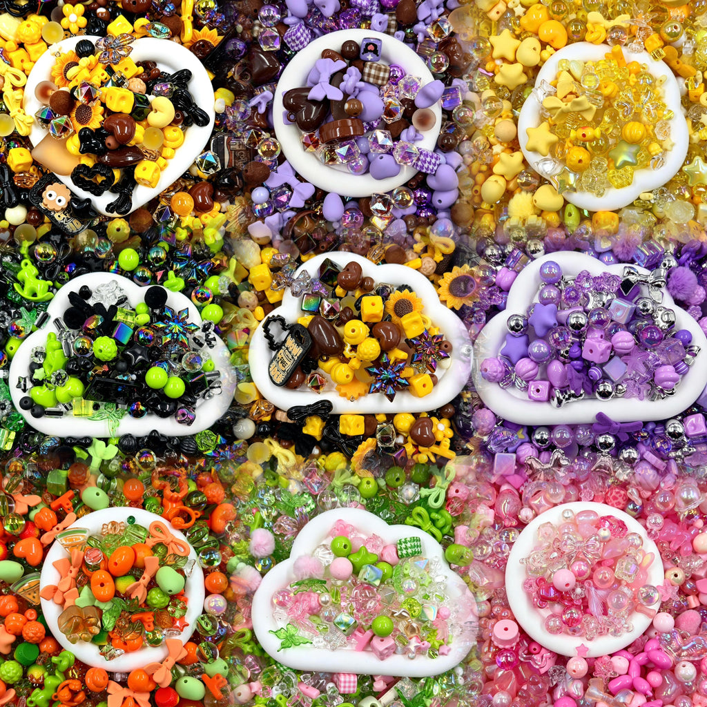 Beads—select them on site; order as many buckets as needed for handmade DIY projects