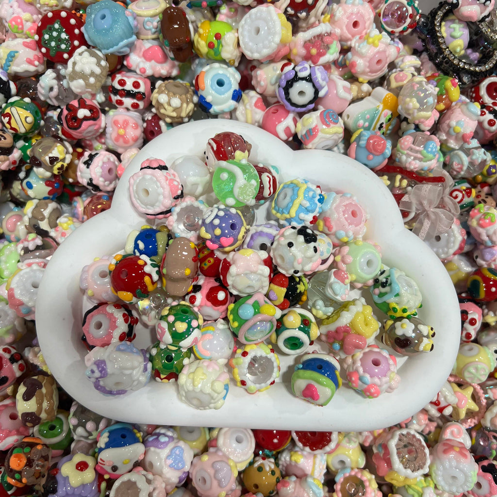 Resin beads, heavy-duty bead mix, available for on-site selection, DIY bead mixing