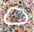 Bracelet beads are made on site; you can choose them there. Order as many buckets as needed
