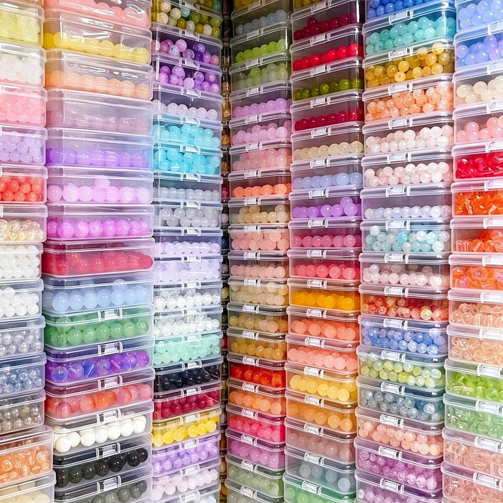 Beads—select them on site; order as many buckets as needed for handmade DIY projects