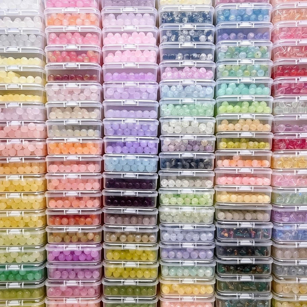 Beads—select them on site; order as many buckets as needed for handmade DIY projects