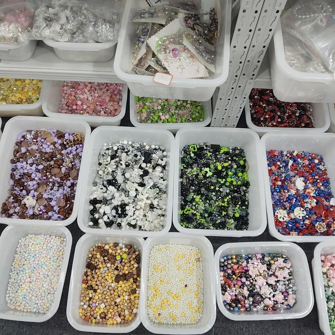 Beads—select them on site; order as many buckets as needed for handmade DIY projects